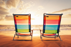 Hawaiian Vacation Sunset Concept